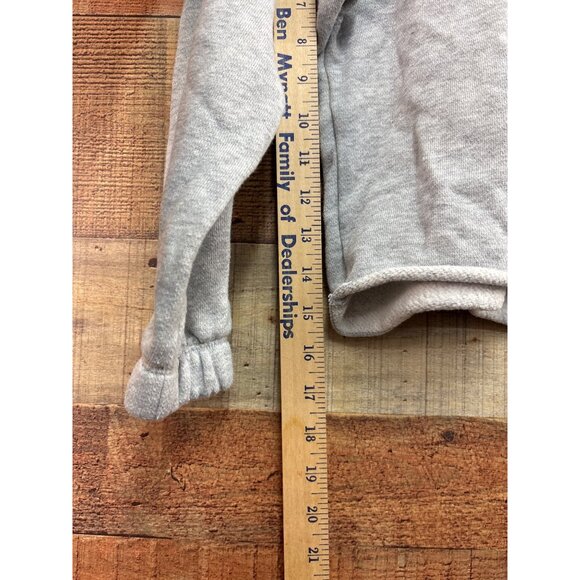 Aerie XS Gray Cropped Fleece Pullover Sweatshirt - Picture 3 of 6
